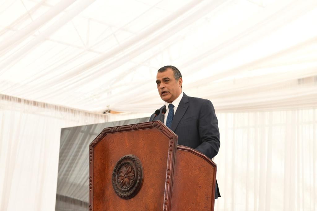 البيئة والإنتاج الحربي و محافظ الجيزة يتفقدون موقع أول محطة لتحويل المخلفات إلى طاقة كهربائية (2)