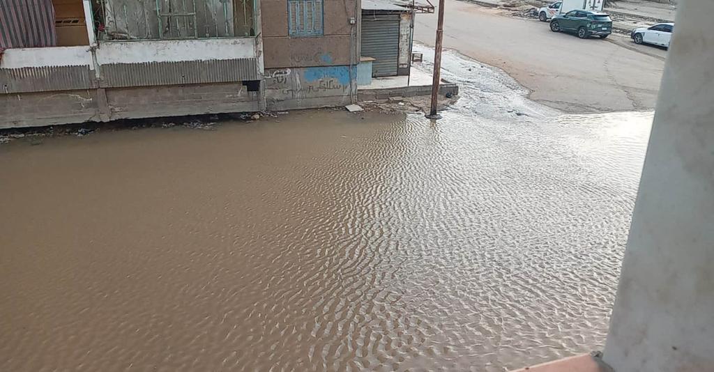 كسر ماسورة مياه بحي ثالث الإسماعيلية (3)