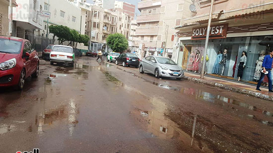 أمطار رعدية تضرب مناطق فى البحيرة (3)