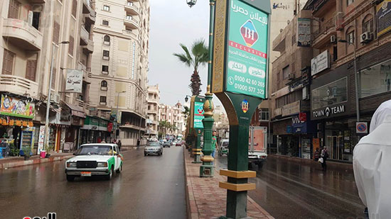 أمطار رعدية تضرب مناطق فى البحيرة (7)