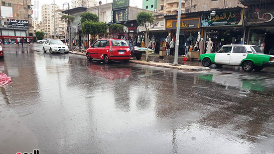 أمطار رعدية تضرب مناطق فى البحيرة (2)