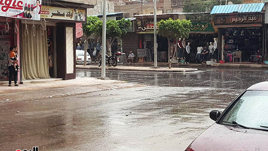 أمطار رعدية تضرب مناطق فى البحيرة (1)