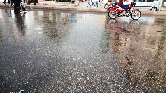 أمطار رعدية تضرب مناطق فى البحيرة (6)