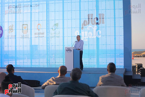 عمرو الفقي الرئيس التنفيذي والعضو المنتدب للشركة المتحدة للخدمات  الإعلامية في مؤتمر مهرجان العلمين