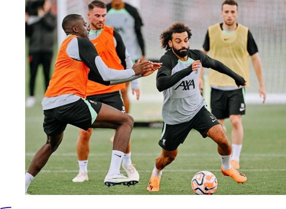 محمد صلاح في تدريبات ليفربول (2)