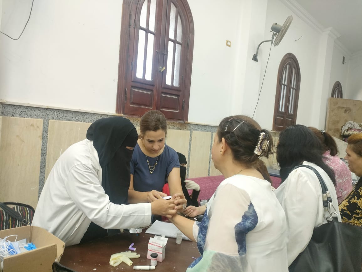 جانب من الخدمات الطبية المقدمة بكنيسة بكفر الشيخ