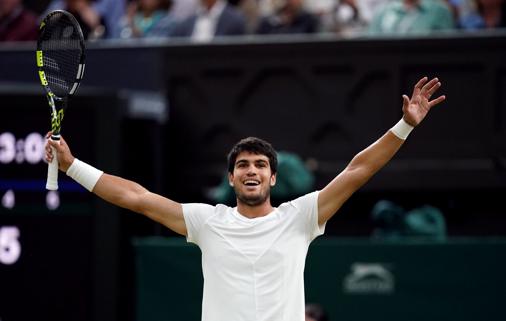 فرحة اللاعب الاسباني