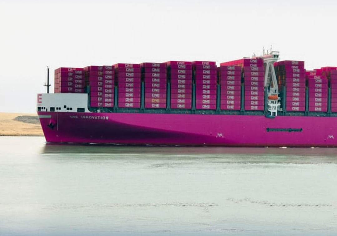 أحدث سفينة حاويات فى العالم تعبر قناة السويس (25)