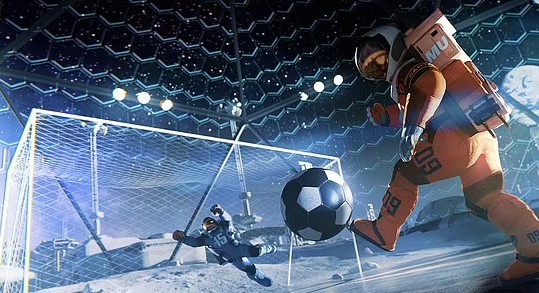 كرة القدم على القمر