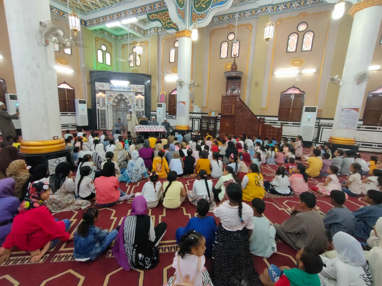 متابعة البرنامج الصيفى للطفل بمسجد الشيخ هاشم