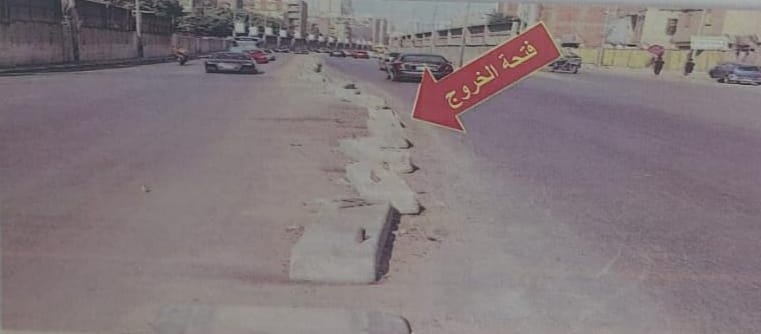 غلق طريق 26 يوليو بالاتجاه القادم من كوبرى 15 مايو (1)