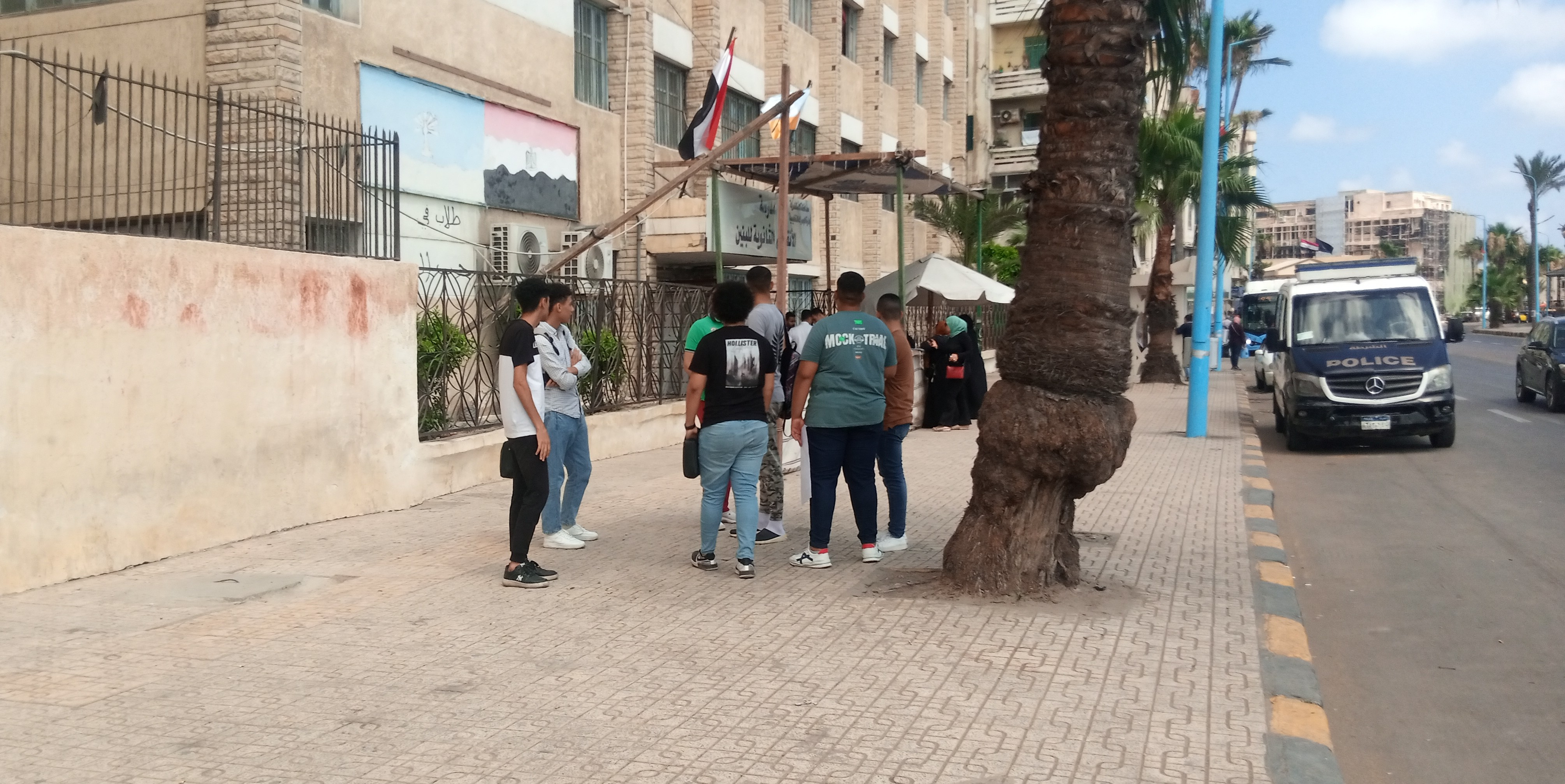 خروج طلاب الثانوية العامة  بالإسكندرية