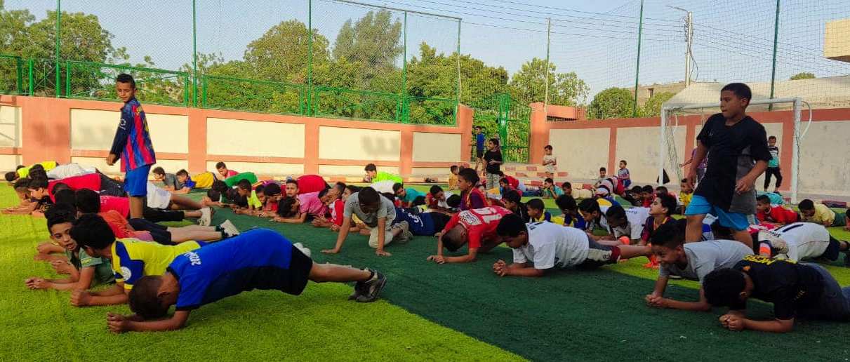 فعاليات تدريبات المركز الرياضى داخل مراكز شباب القرى الأكثر إحتياجاً