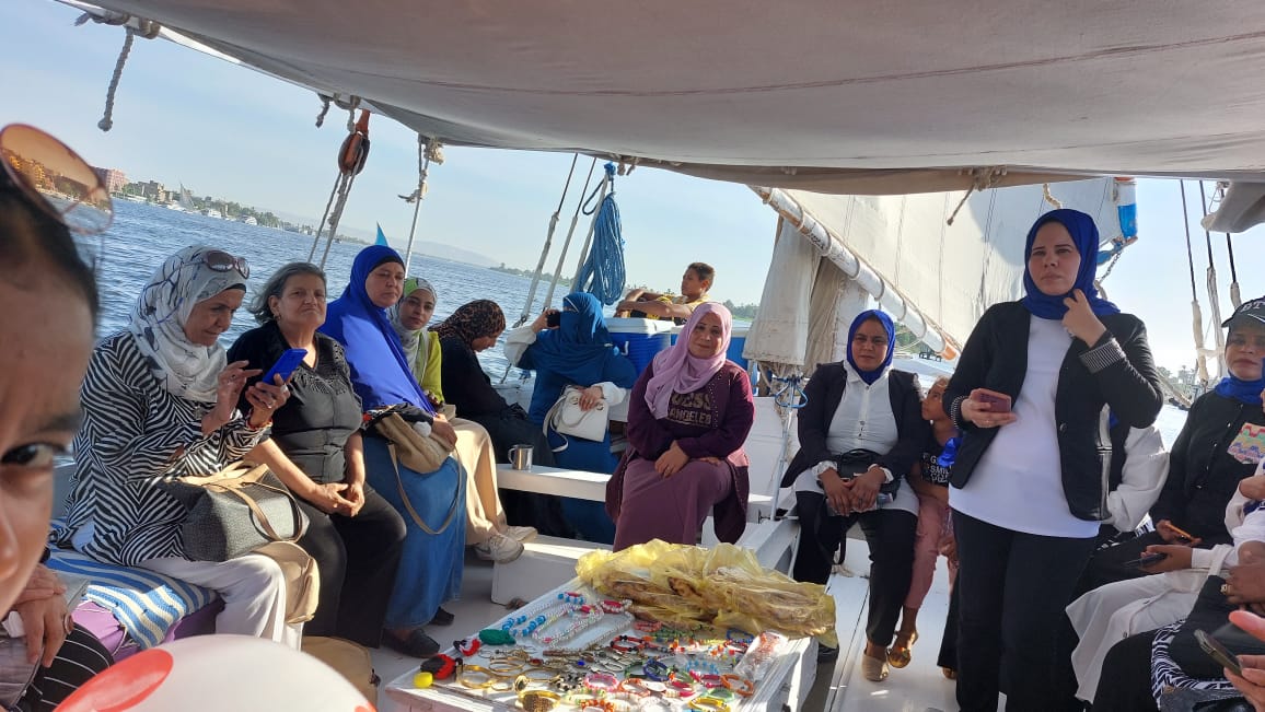 فعاليات مبادرة المرأة الأقصرية تتحدث فى رحلة عبر نهر النيل