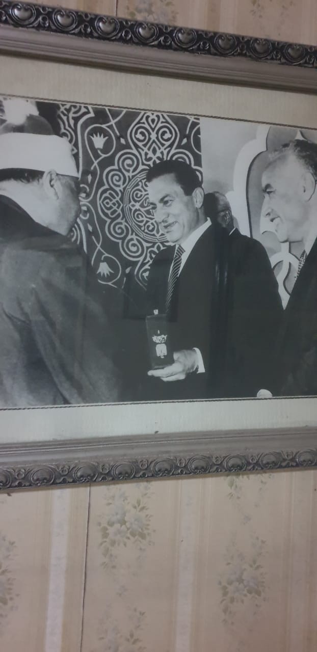الشيخ ابو الغينين مع الرئيس الاسبق محمد حسني مبارك