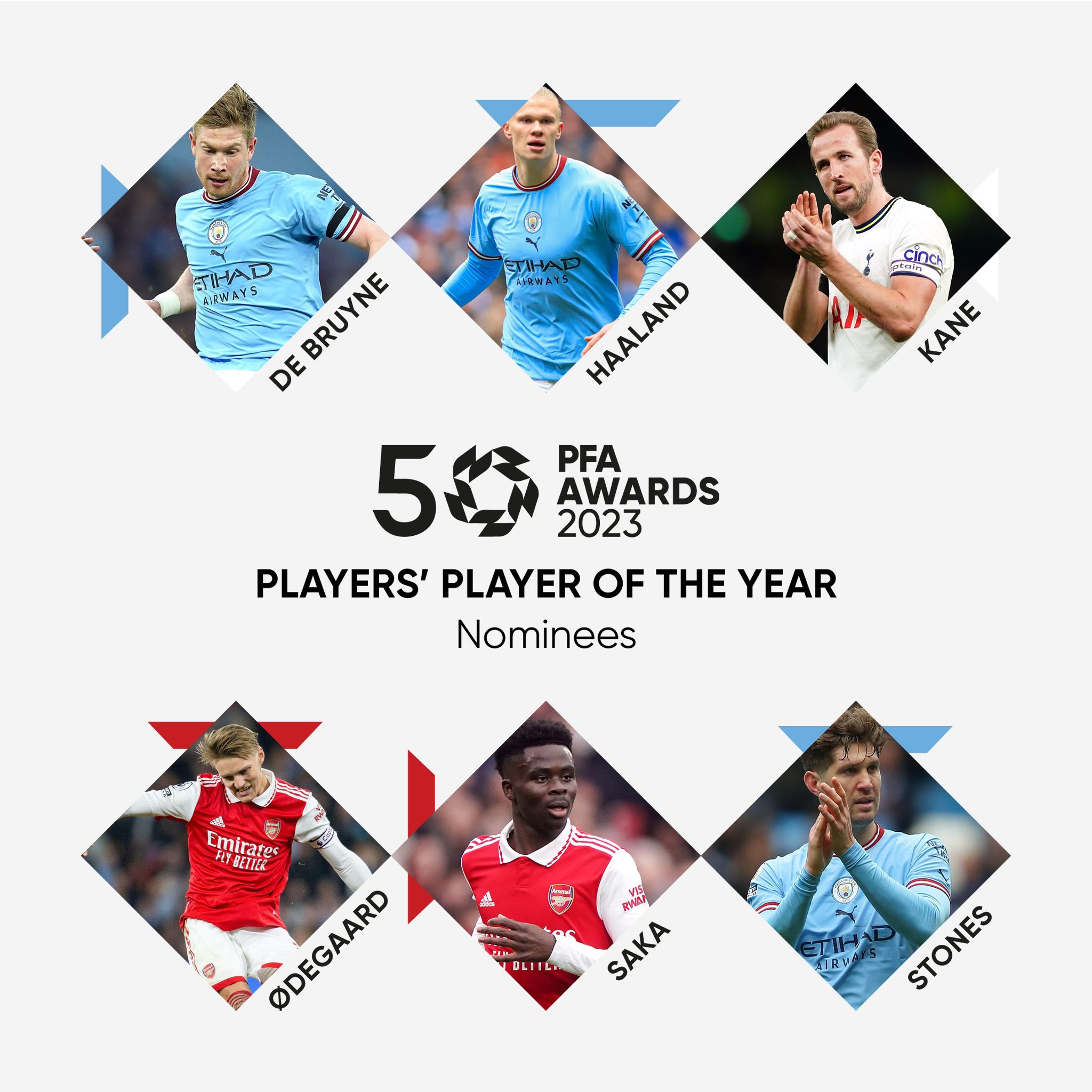 المرشحين الـ 6 للفوز بجائزة أفضل لاعب في الدوري الإنجليزي 2023