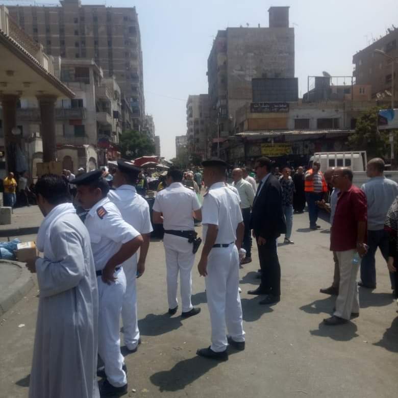 حملات مكثفة بأحياء جنوب القاهرة لرفع الاشغالات 4