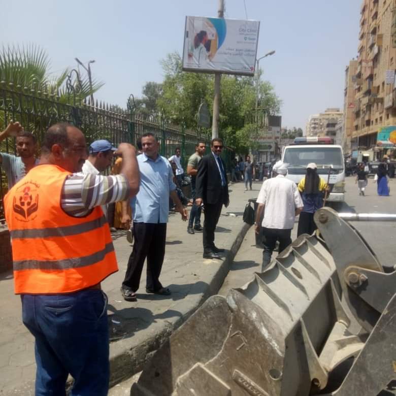 حملات مكثفة بأحياء جنوب القاهرة لرفع الاشغالات