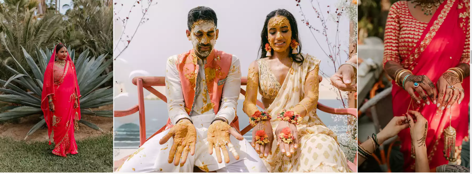 أشكال فستان الزفاف في الهند