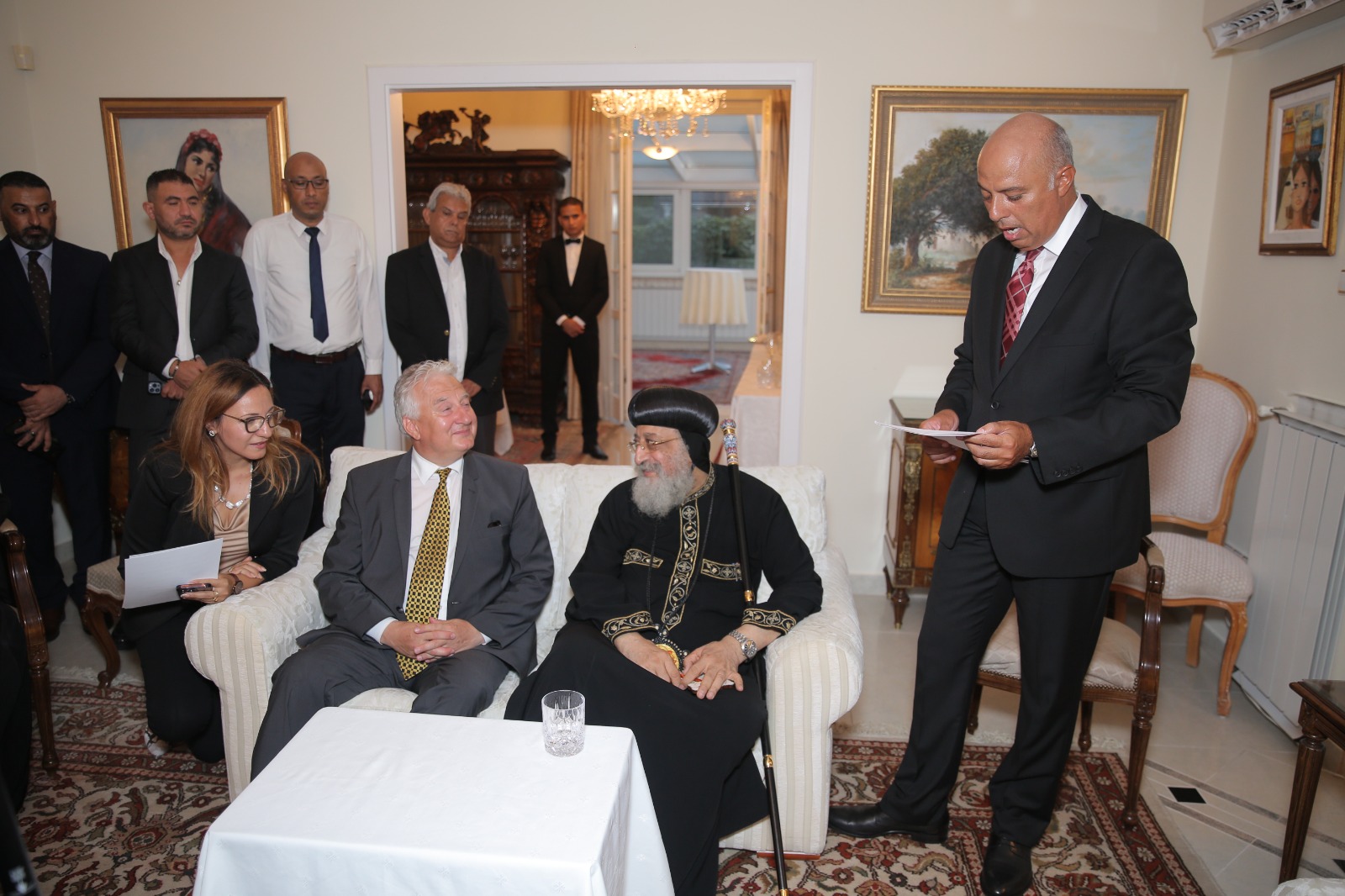 حفل عشاء السفارة المصرية بالمجر على شرف البابا تواضروس (4)