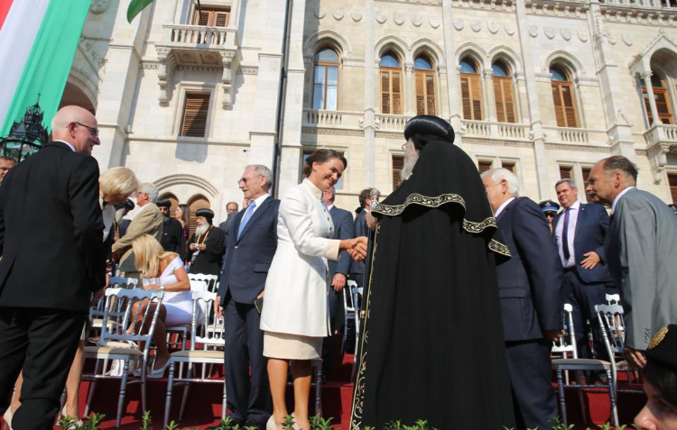 البابا تواضروس يشارك المجر احتفالها بالعيد القومي (5)