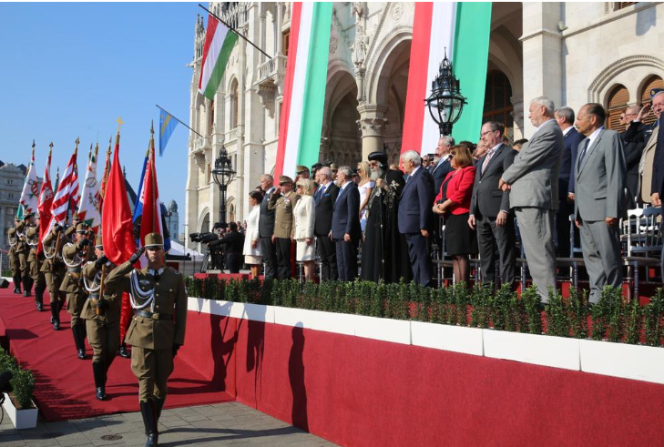 البابا تواضروس يشارك المجر احتفالها بالعيد القومي (6)