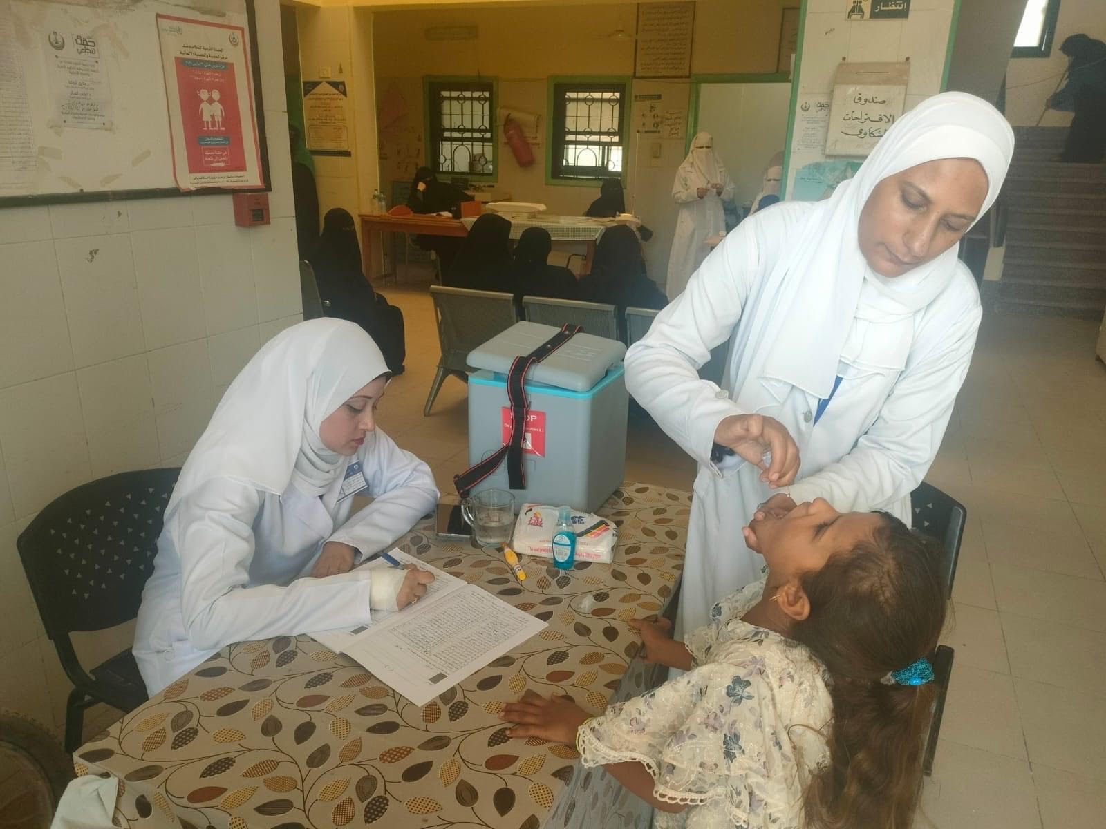 تطعيم الاطفال بشمال سيناء