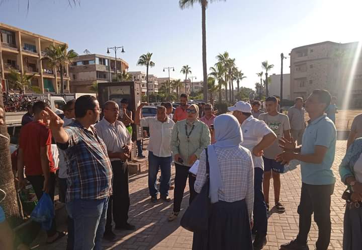 رئيس حي المنتزة ثان تقود حملة بمنطقة المعمورة بالإسكندرية