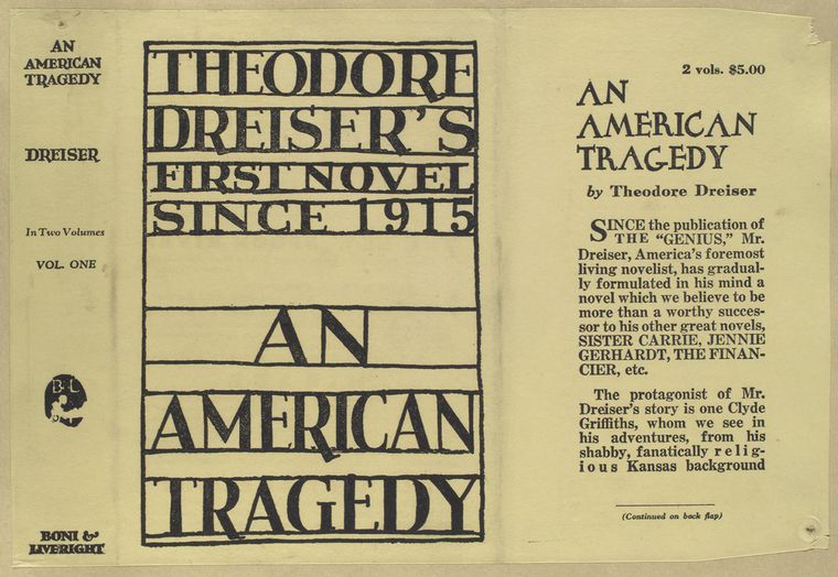 مأساة أمريكية.. رواية للكاتب الأمريكى ثيودور درايزر