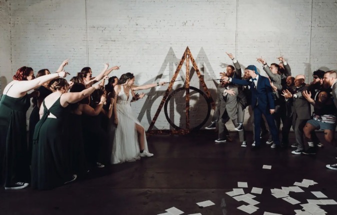 حفل زفاف مستوحى من سلسلة أفلام هارى بوتر