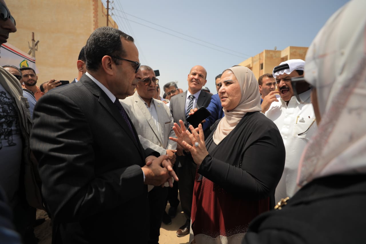 وزيرة التضامن ومحافظ شمال  سيناء