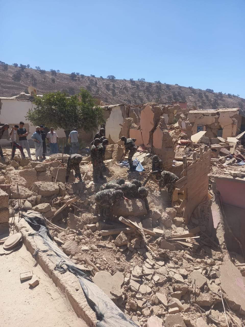 آثار دمار زلزال المغرب
