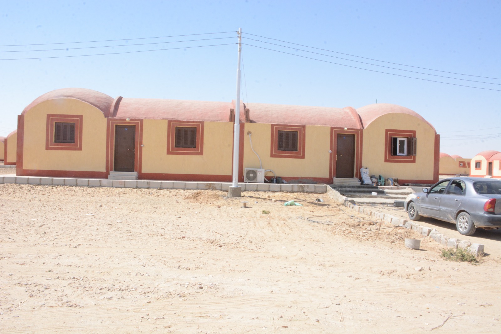 المنازل المعدة لأهالي كفر الشيخ بالوادي الجديد