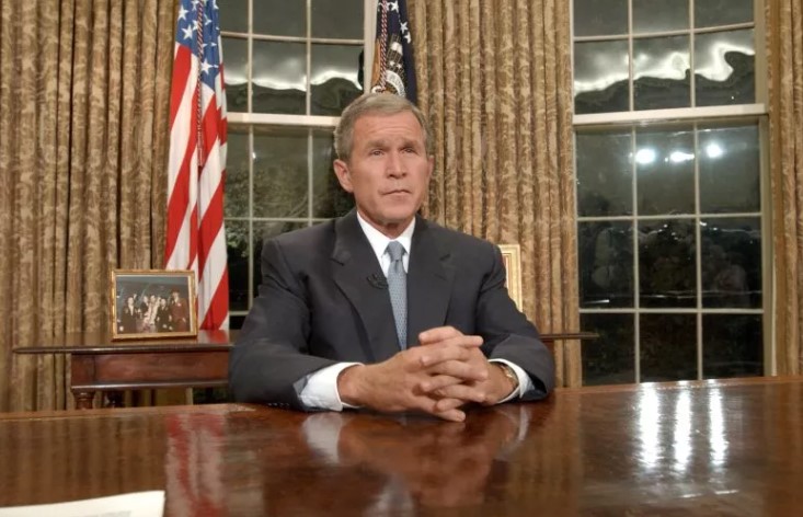 بوش يلقى خطابه للامريكيين