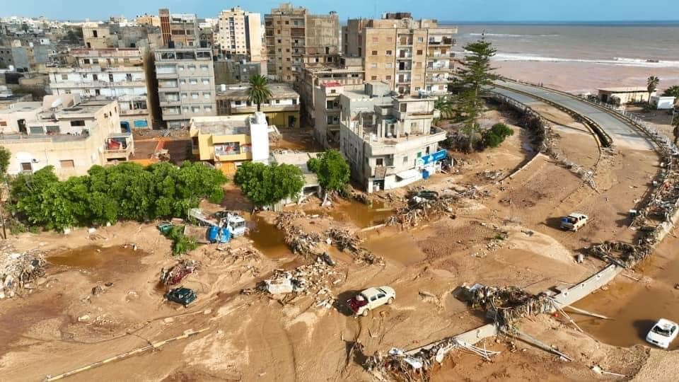 انهيار كوبري آخر في مدينة درنة وتحول المدينة لمنطقة اشباح