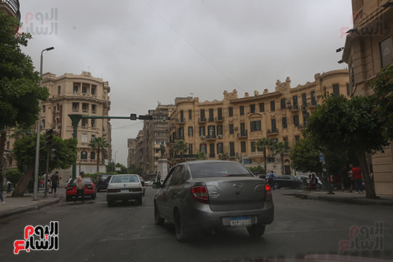 الغيوم تغطى وسط القاهرة