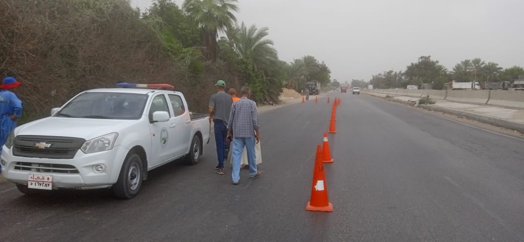 إصلاح هبوط أرضي بقرية الروضة بالقنطرة غرب (2)