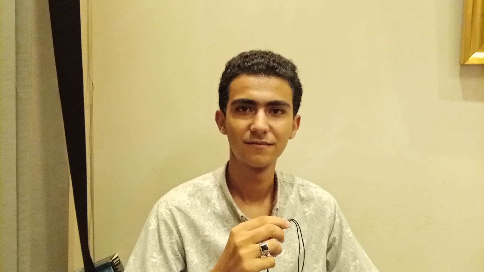 الطالب عمرو محمد في لقاء مع اليوم السابع
