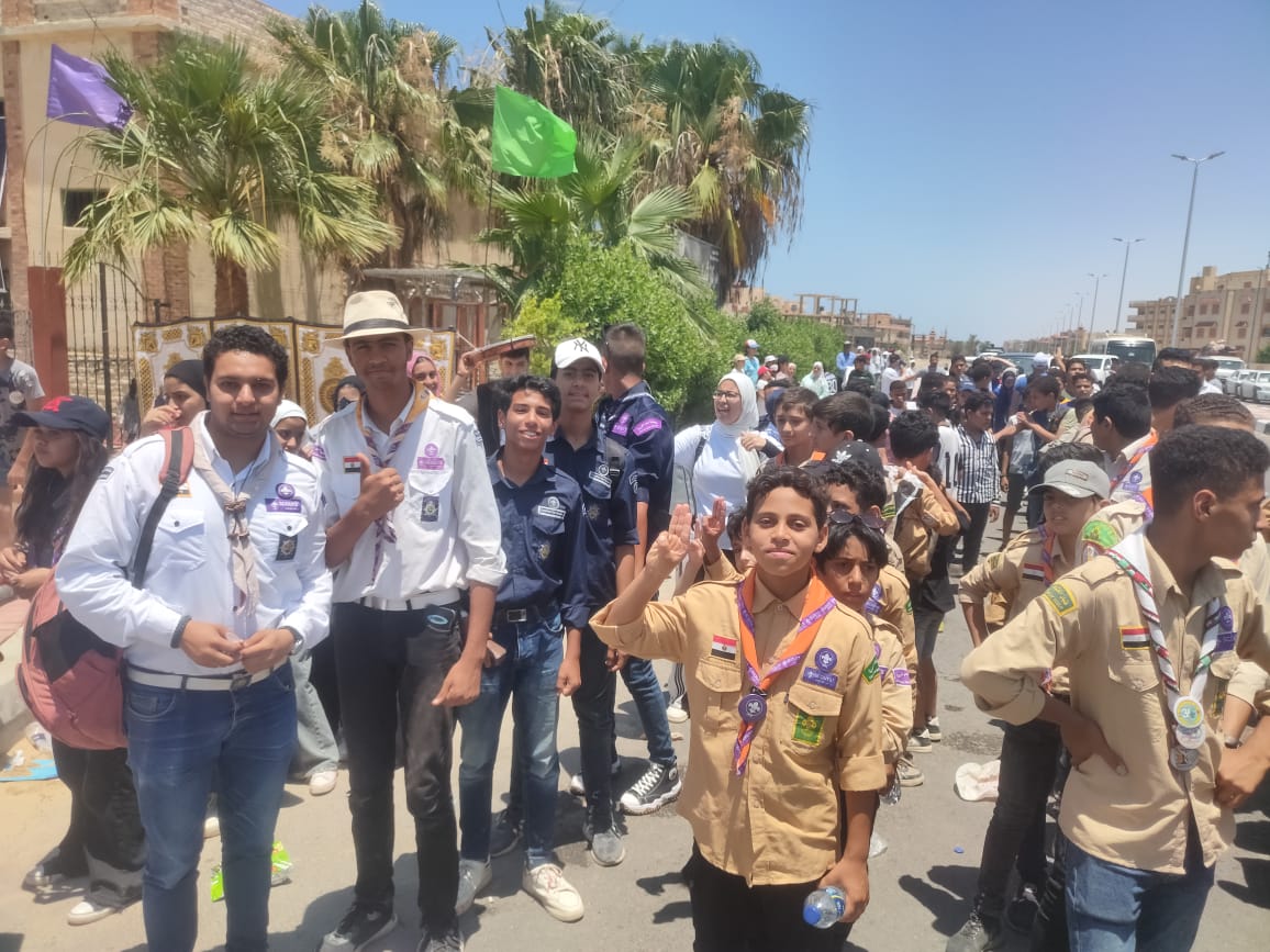 جولة مراكز شباب شمال سيناء تشارك في الاحتفال بالأهالي العائدة بعد التهجير برفح والشيخ زويد بشمال سيناء