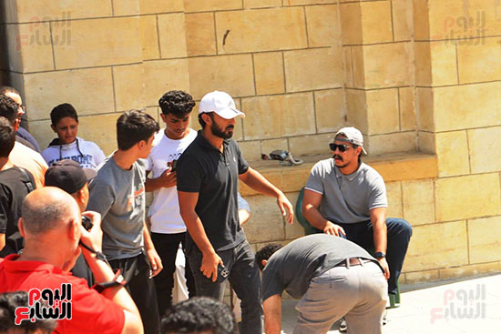 تشييع جنازة والد الفنان محمد مهران (26)