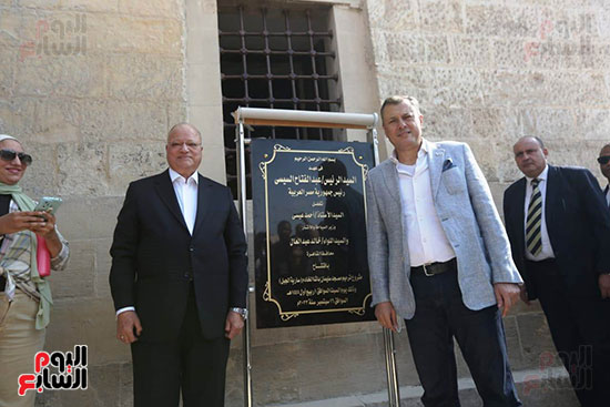 وزير السياحة والآثار يفتتح مسجد سارية الجبل بقلعة صلاح الدين الأيوبى (19)