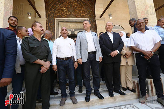 وزير السياحة والآثار يفتتح مسجد سارية الجبل بقلعة صلاح الدين الأيوبى (18)