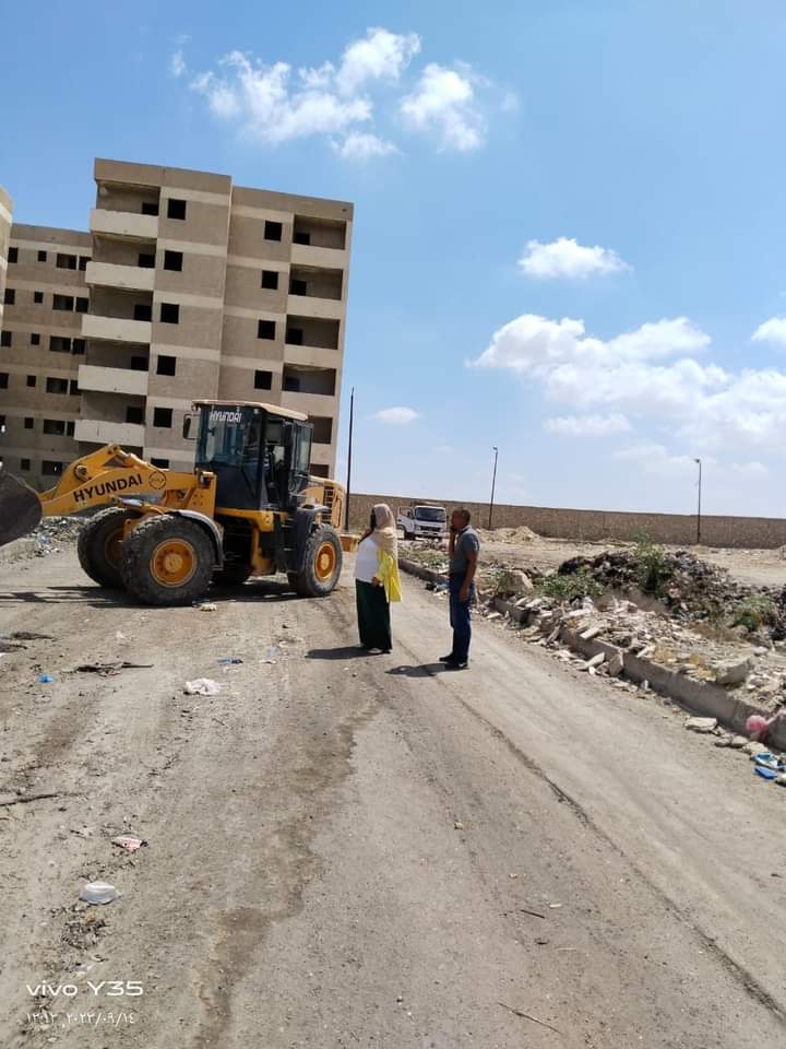 رفع مخلفات وقمامة بحي العامرية اول في الاسكندرية