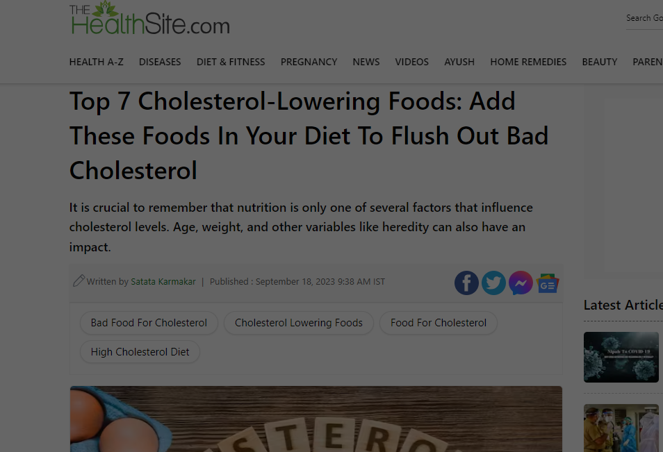 افضل الاطعمة لخفض الكوليسترول 4  18-9