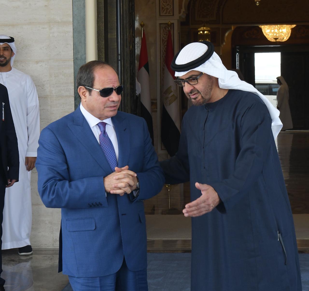 الرئيس السيسى يعود إلى أرض الوطن بعد لقاء الشيخ محمد بن زايد فى الإمارات (2)
