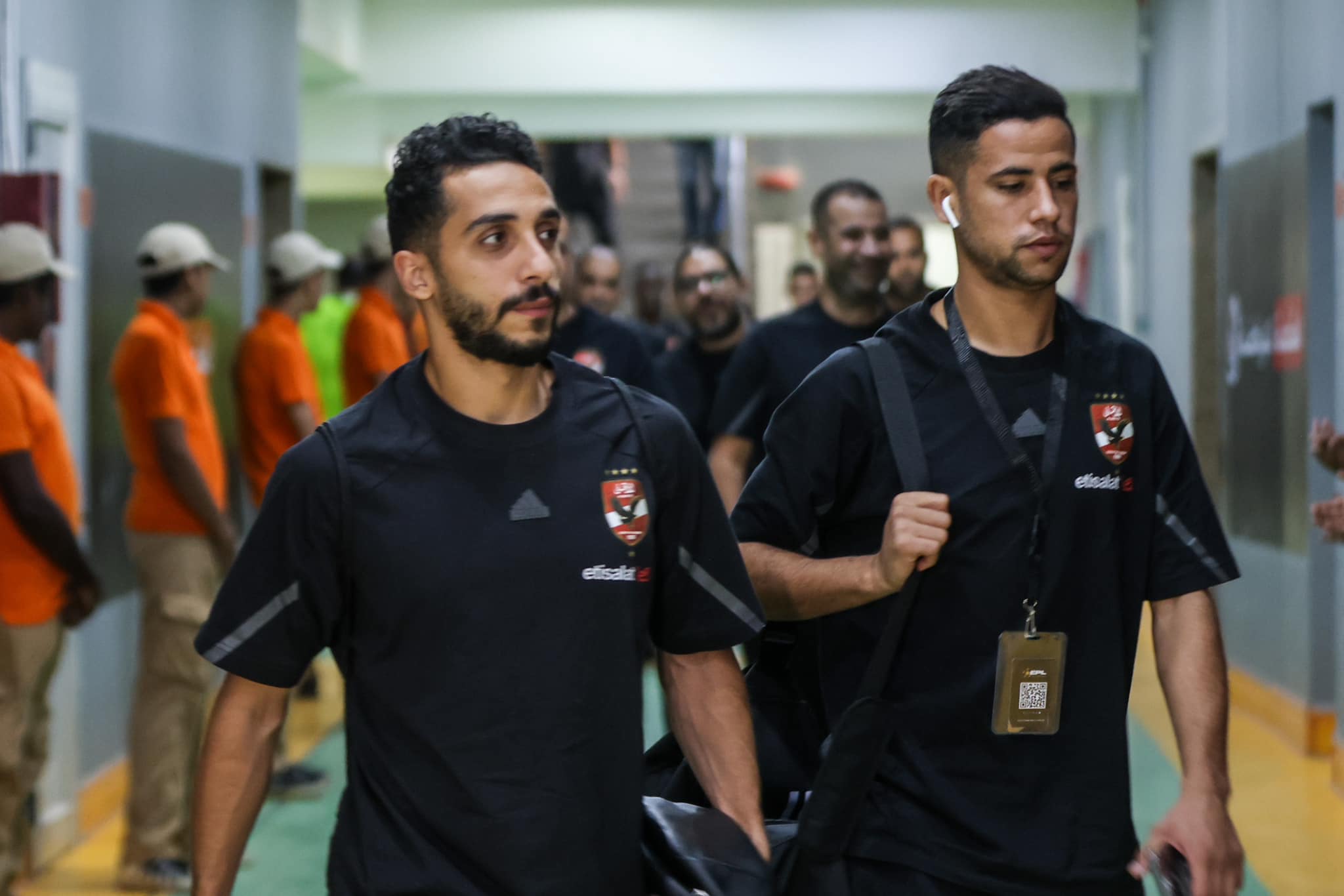 الاهلي يصل ملعب برج العرب الاهلي يصل ملعب برج العرب
