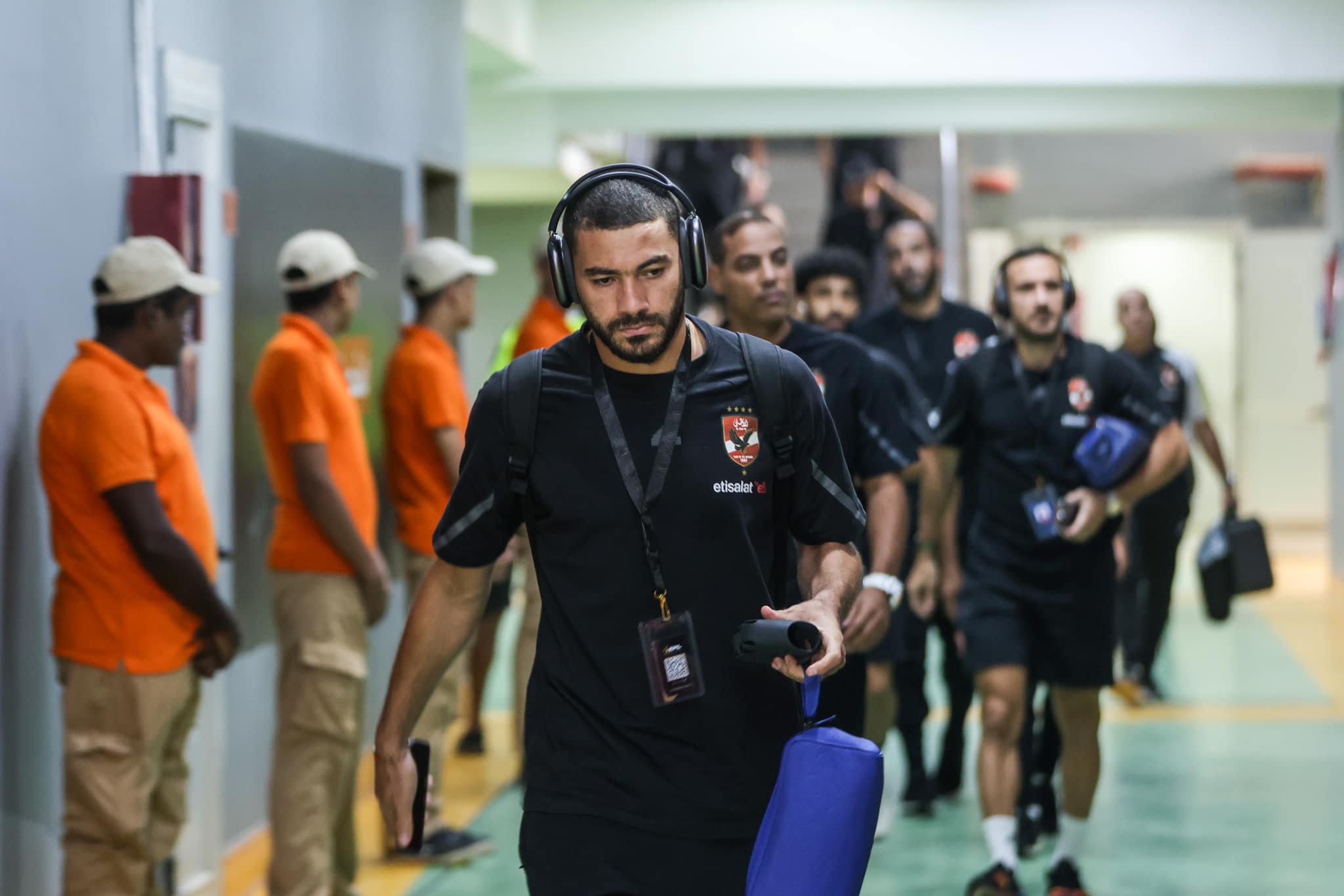الاهلي يصل ملعب برج العرب الاهلي يصل ملعب برج العرب