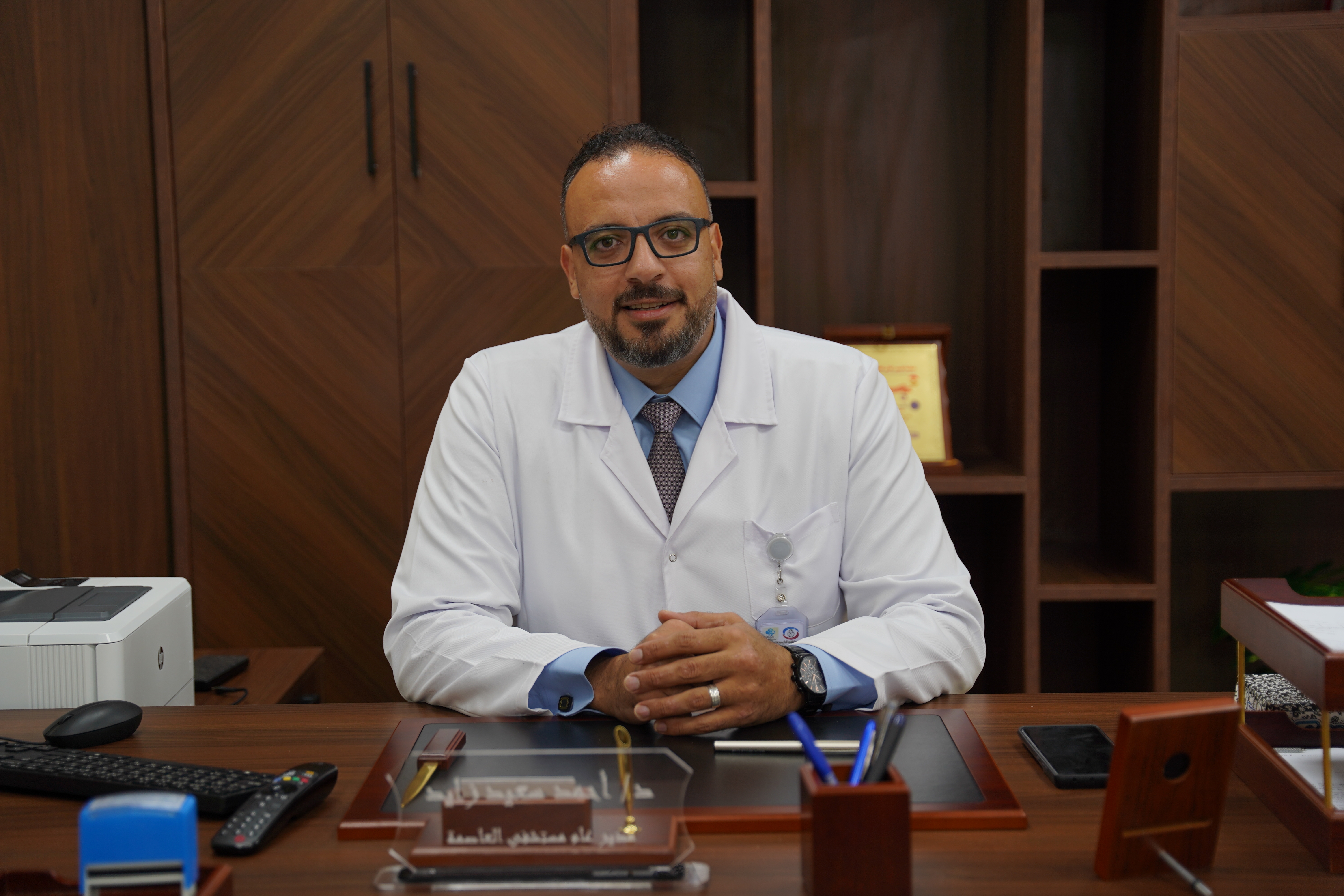 د.أحمد سعيد مدير مستشفى العاصمة الإدارية الجديدة