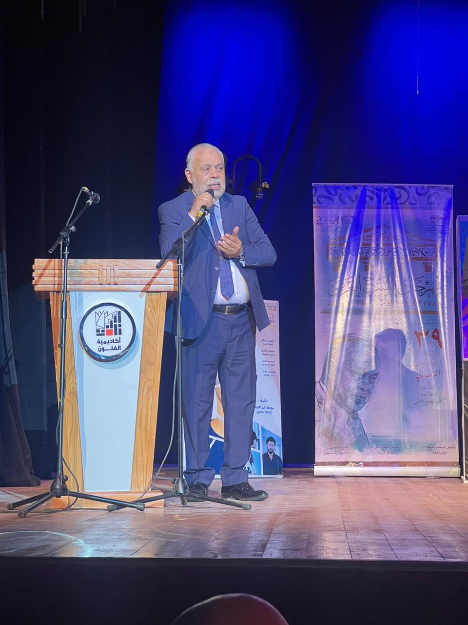 أشرف زكي بإفتتاح المهرجان العربي خصصت جائزة سنوية بقيمة 10000 جنيه باسم فوزي فهمي (1)