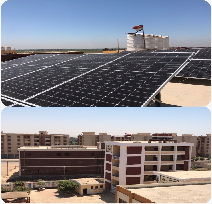13 محطة طاقة شمسية بقري المبادرة الرئاسية  حياه كريمة في 3 محافظات (1)